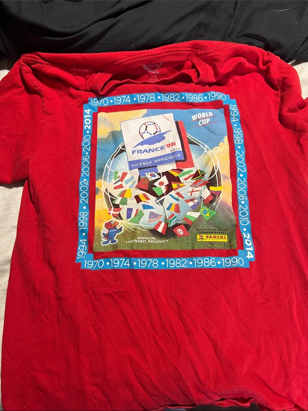 Panini Red France 98 World Cup Graphic Tee